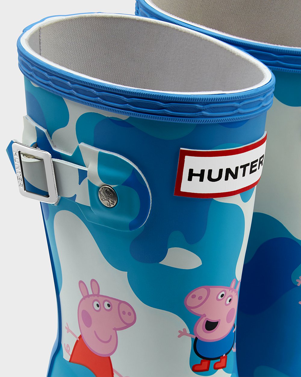 Botas De Agua Original Little Peppa Pig Hunter Niños - Azules - 983165JVD